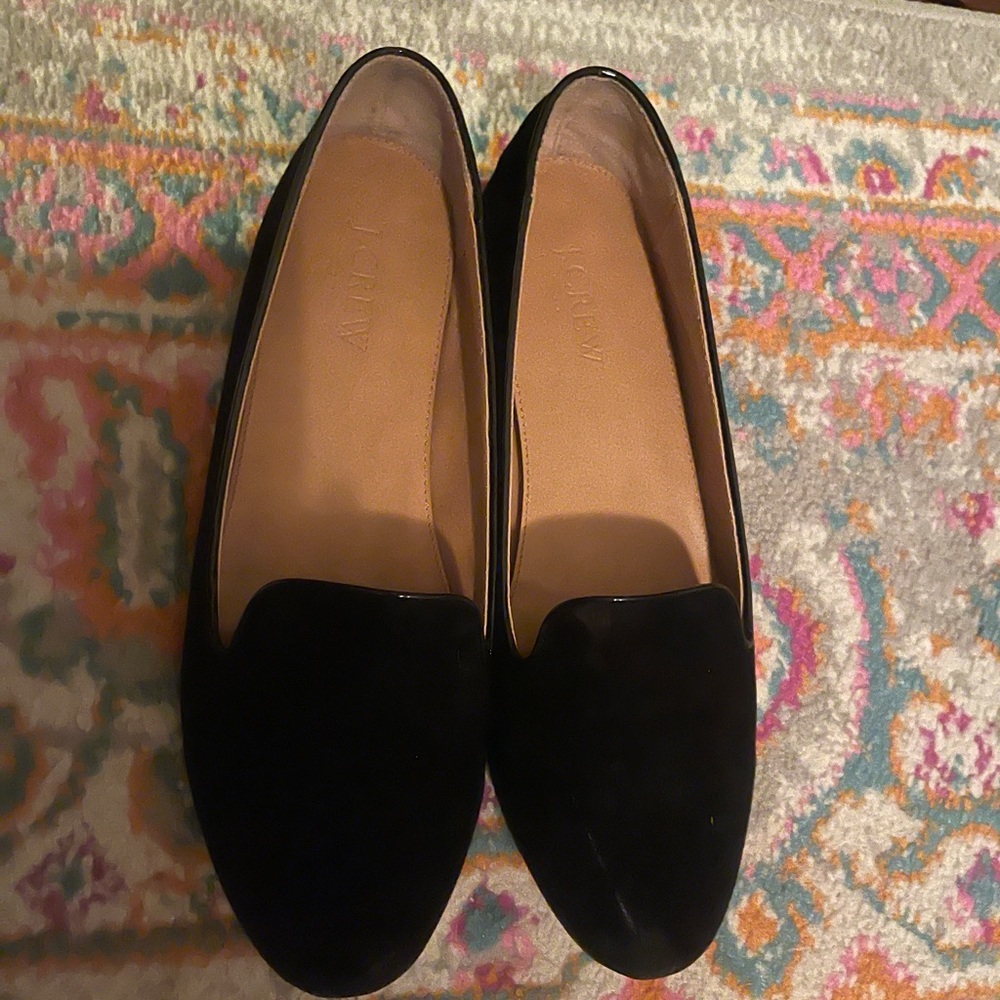 J Crew suede Cora loafers size 8